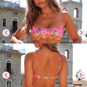 Kulani Kinis Pink Floral Bikini Top & Bottoms